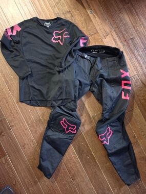 Fox Racing Black & Pink Moto Jersey and Pants Set